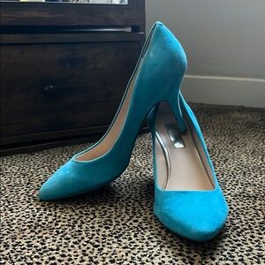 Teal Blue Heels